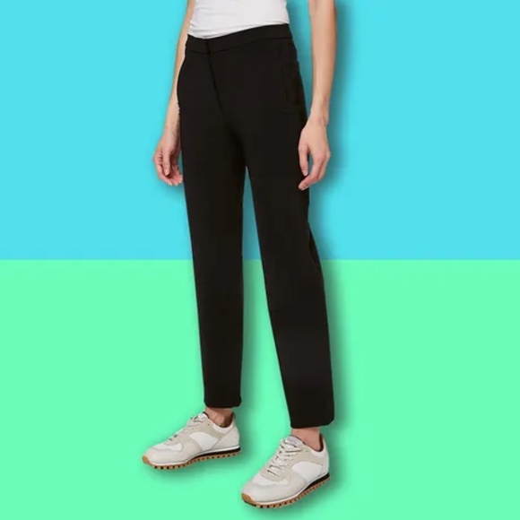 lululemon athletica Pants - Lululemon Black On The Move Flat Front Trouser Pants - 6